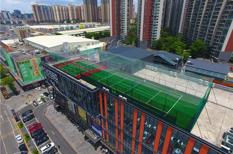 楼顶网球场围网，楼顶球场防风网